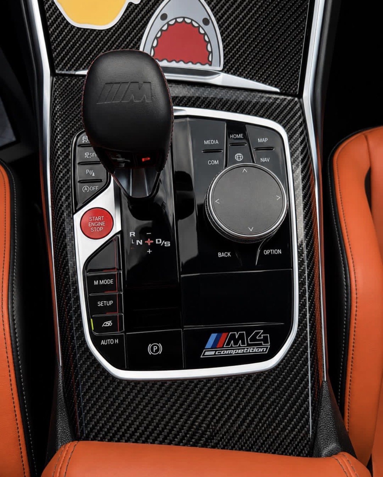 Console Detail — Carbon Trim
